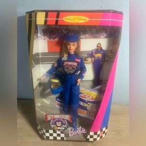 Vintage 1998 NASCAR 50th Anniversary Barbie Doll Collector Edition